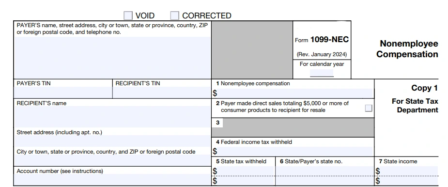 Person submitting Form 1099-NEC electronically via IRS online filing system.